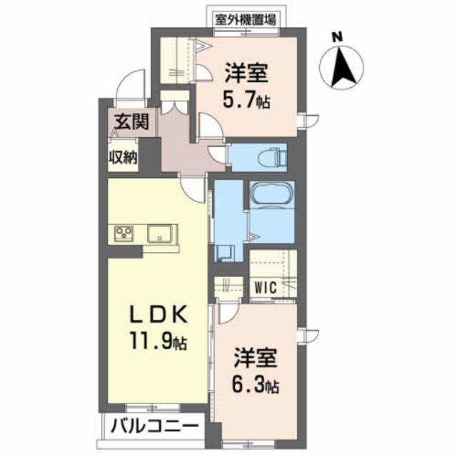 フェリシード麓山の間取り