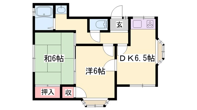 ハイツスガハラの間取り