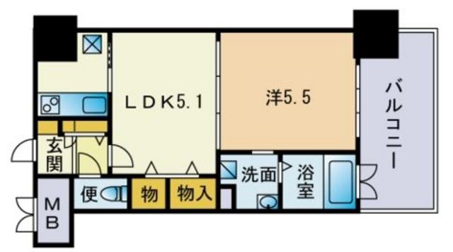 エンクレスト薬院ＬＵＣＥの間取り