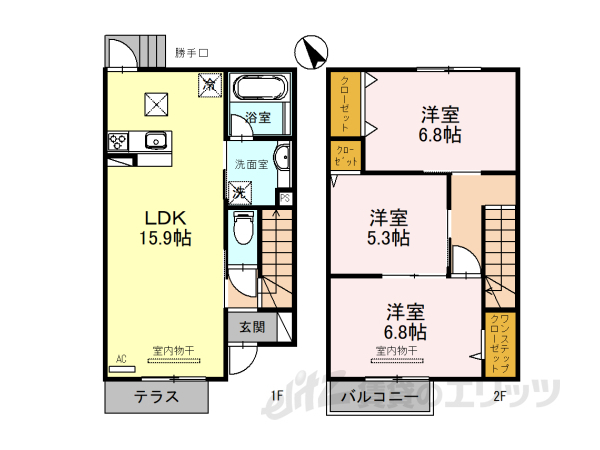 セントリビエ上清草の間取り