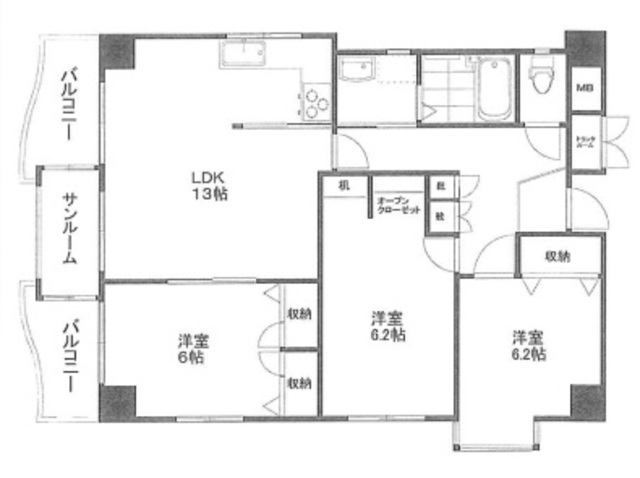 フォレスト上原の間取り