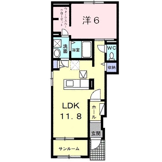 宮城郡松島町松島のアパートの間取り