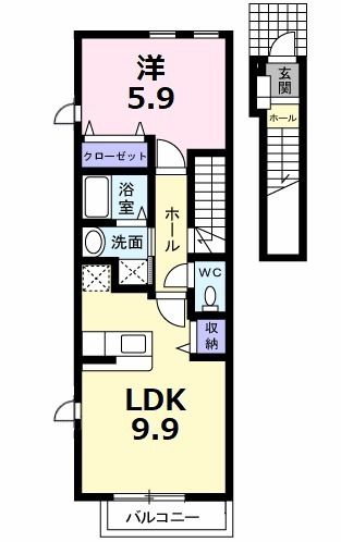 プリーマＫ　IIの間取り