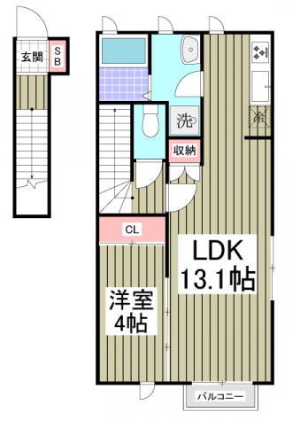 エスポワール北原の間取り