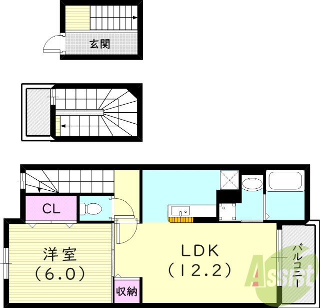 ヒルサイドウエガハラの間取り