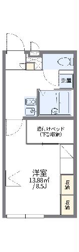 レオパレスこまつの間取り