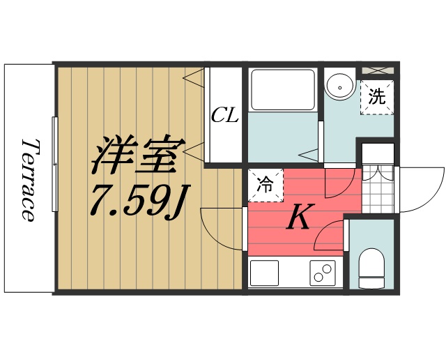 印旛郡酒々井町中央台のアパートの間取り