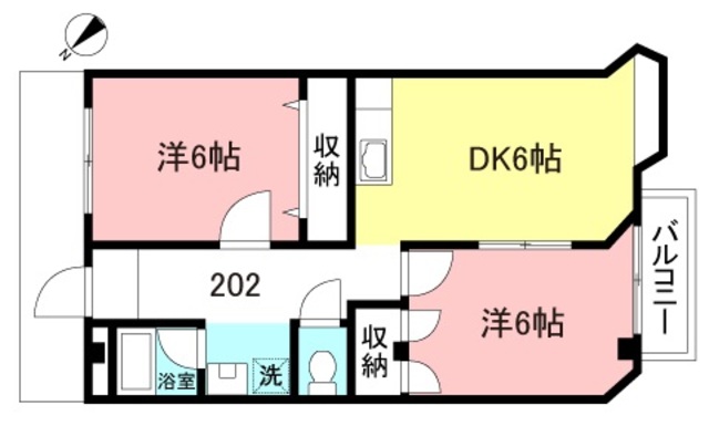 稲城市百村のマンションの間取り