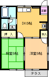 ハイツ横山台の間取り