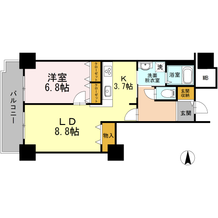 品川シーサイドビュータワーIの間取り