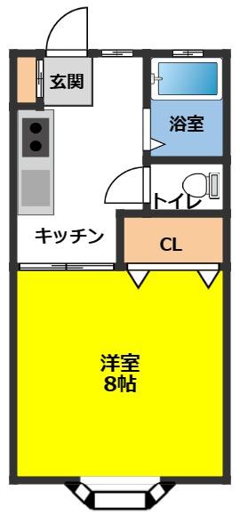 カサグリスＢ棟の間取り