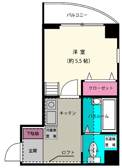 イースト中山の間取り