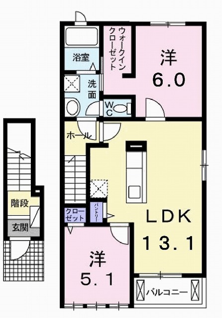 パン　ルージュの間取り