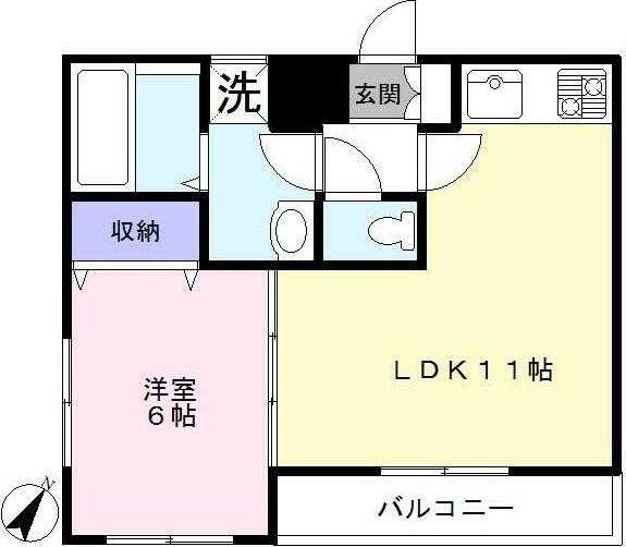 北区東十条のマンションの間取り