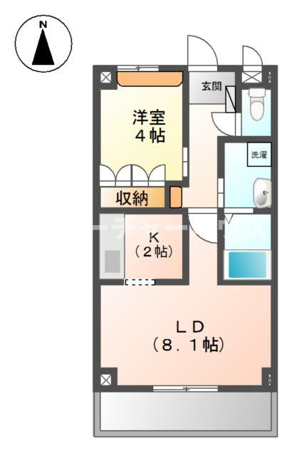 ベルメゾン三ノ町の間取り