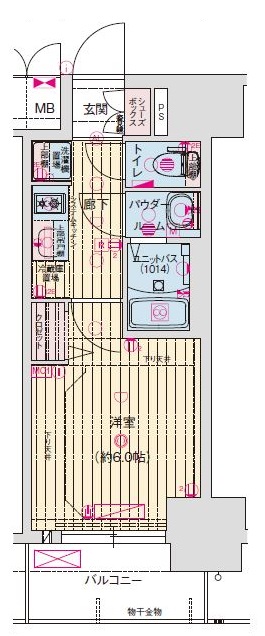 プレサンス東別院セレニスの間取り