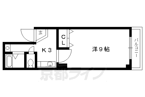 エスカル２六角の間取り