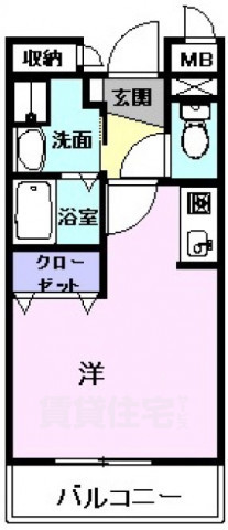 和泉市葛の葉町のマンションの間取り