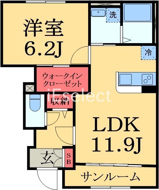 大網白里市仏島のアパートの間取り