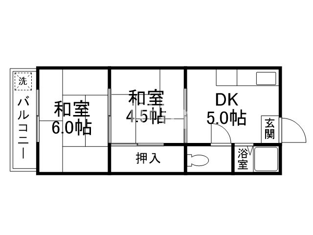 清風ハイツの間取り