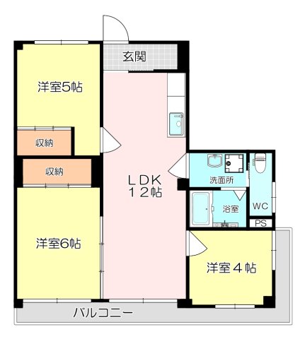 サンライズマンションの間取り