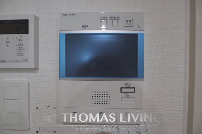 セキュリティ　来客者が確認できるモニターインターフォン