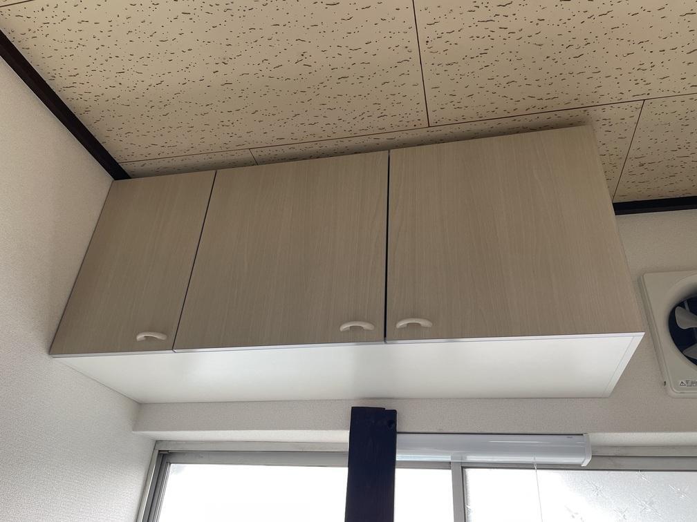 その他設備　※流し台上収納：新しく交換しました。