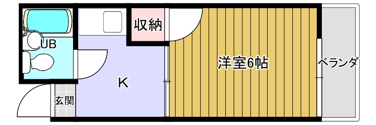 広島市安佐南区祇園のアパートの間取り