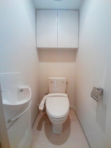 トイレ　ウォシュレット・手洗いカウンターついています。