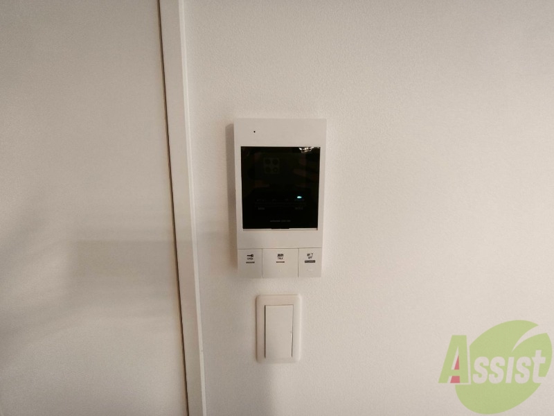 セキュリティ　モニタ付インターホンでセキュリティ面も安心です。