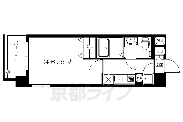 アクアプレイス京都聖護院の間取り写真