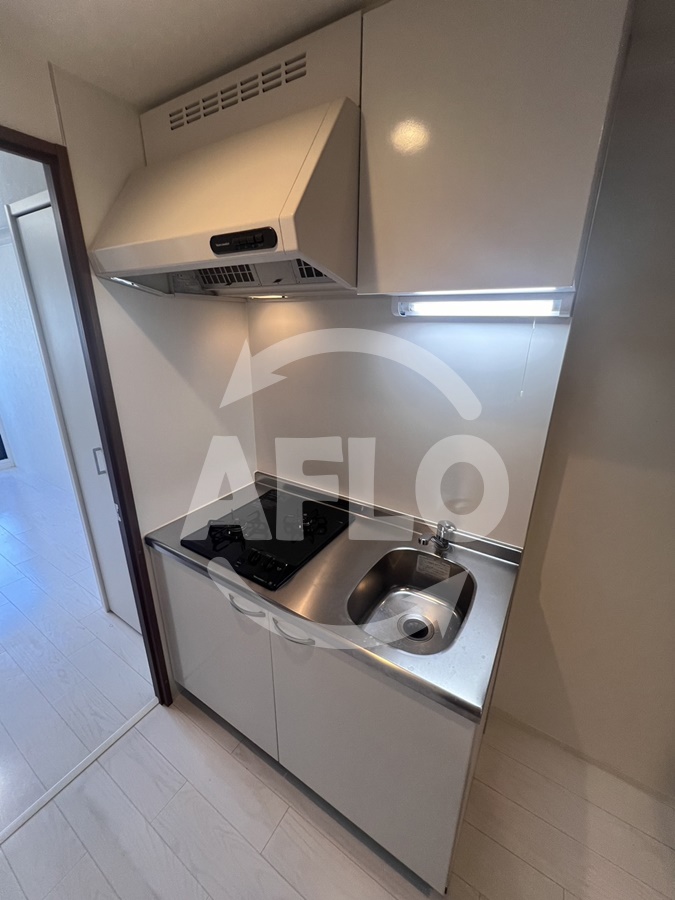 キッチン　グランパシフィック北畠　2口ガスシステムキッチン