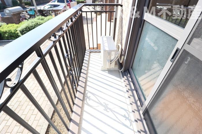 バルコニー　広々としたバルコニーです