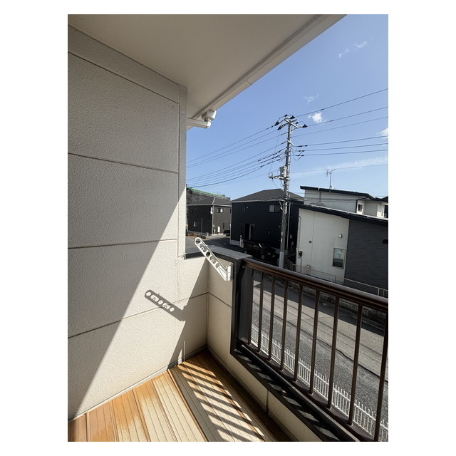 バルコニー　毎日のお洗濯に