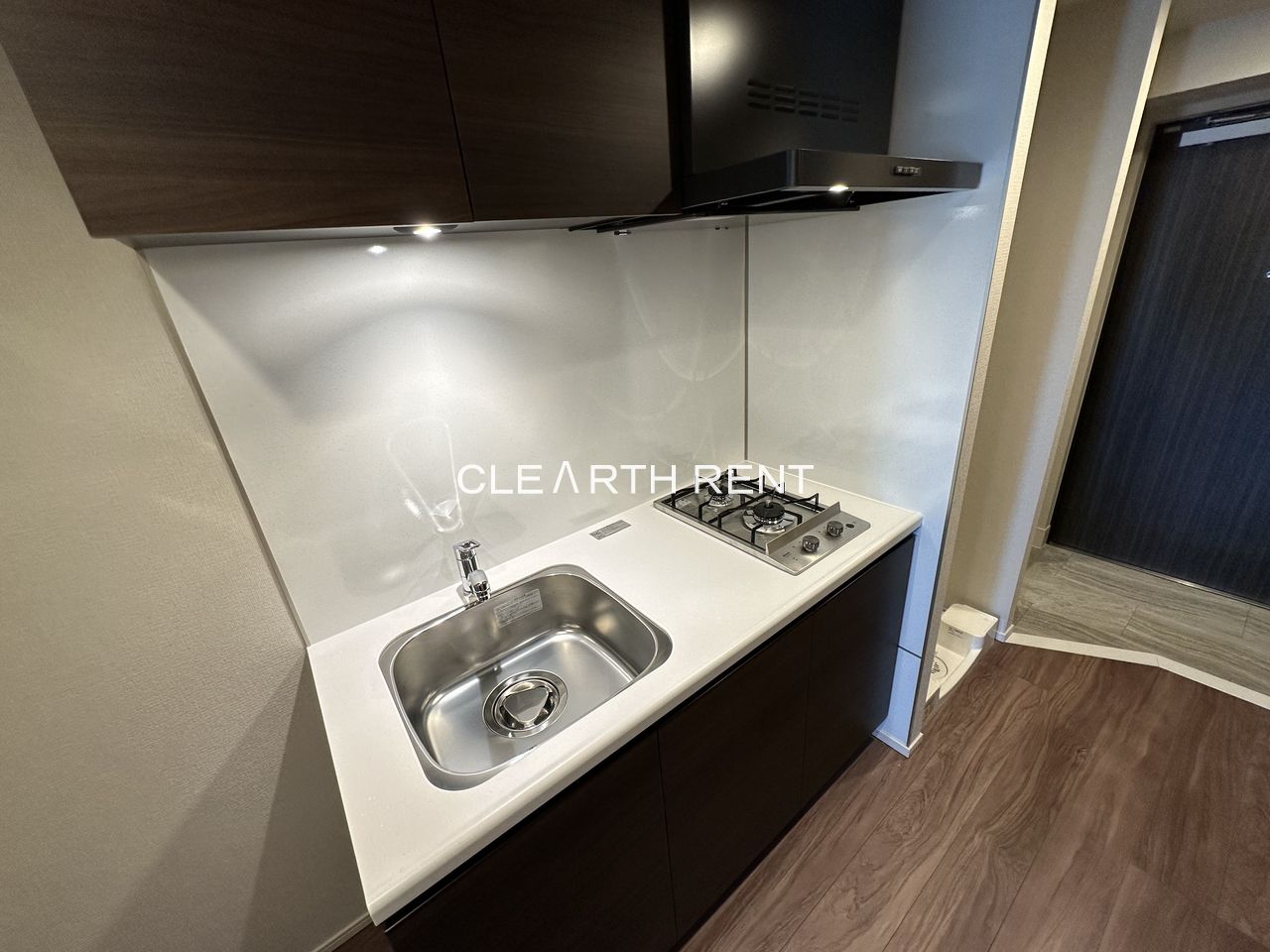 キッチン　ガス2口システムキッチン