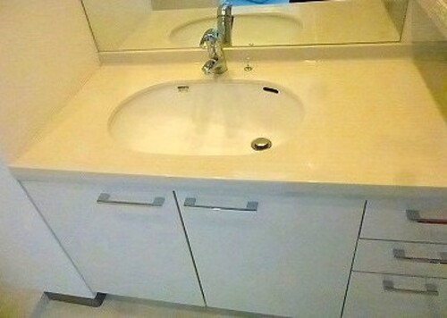 洗面設備　洗面化粧台※前回募集時の写真２０２３年６月撮影