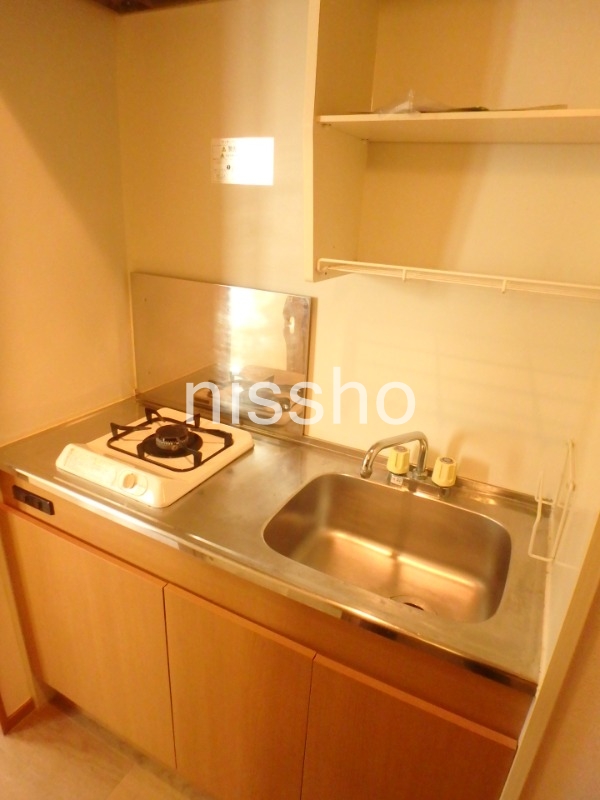 キッチン　ガスコンロ１口付のキッチン