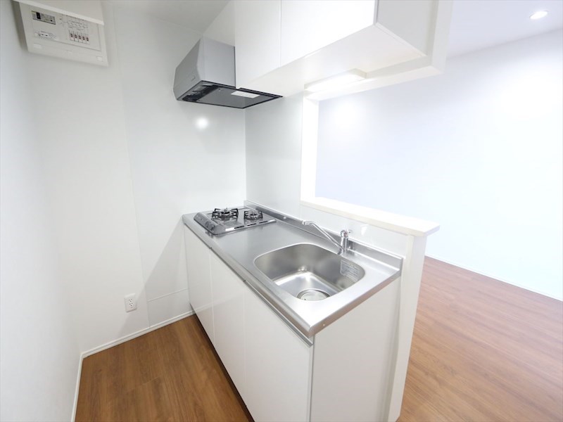 キッチン　システムキッチン（ガス2口コンロ付）カウンターキッチン