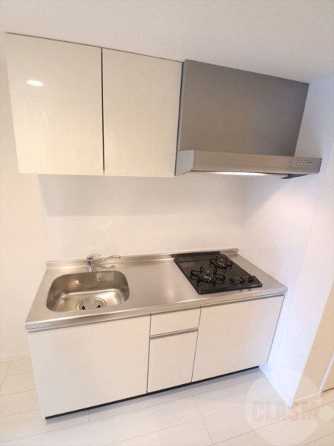 キッチン　２口ガスコンロ付システムキッチンです