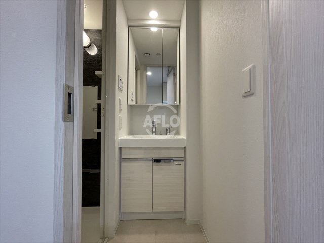 洗面設備　ルネフラッツ谷町四丁目　洗面脱衣所