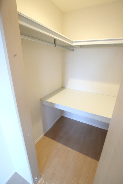 収納　ウォークインクローゼットです