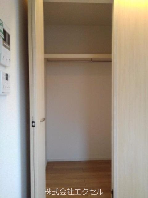 収納　クローゼット付きです。