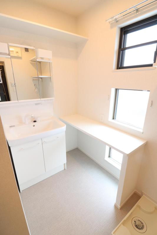 洗面設備　シャワー洗面台付き