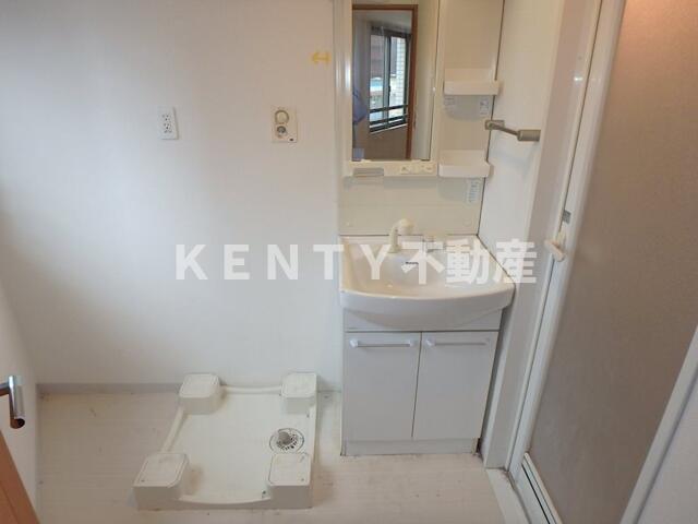 洗面設備　広い洗面スペース