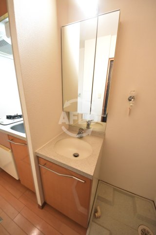 洗面設備　エステムコート大阪・中之島南　ろうか