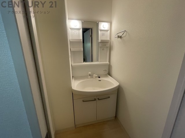 洗面設備　シャワー付きの洗面台です☆