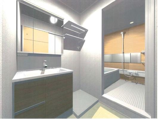 洗面設備　洗面化粧台、室内洗濯機置き場※画像はイメージです