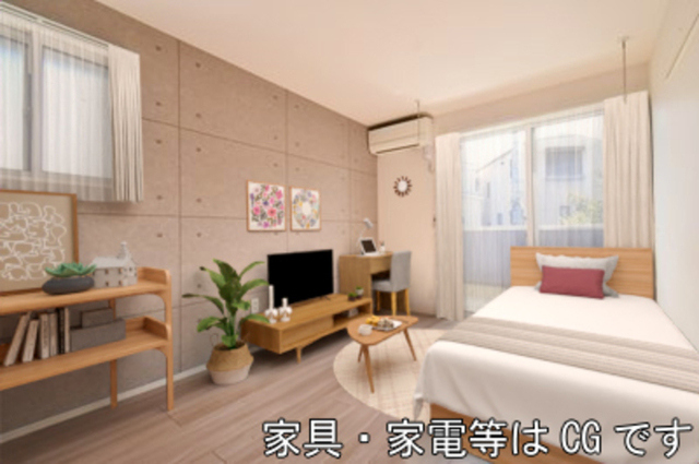 居室・リビング　居室（家具・家電はイメージ）