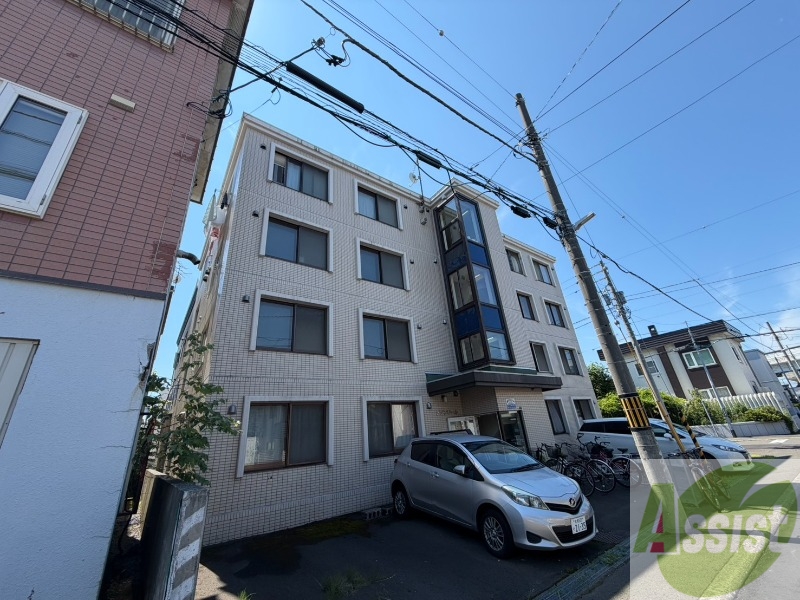 建物外観　札幌市北区新川３条「メゾンドール新川」