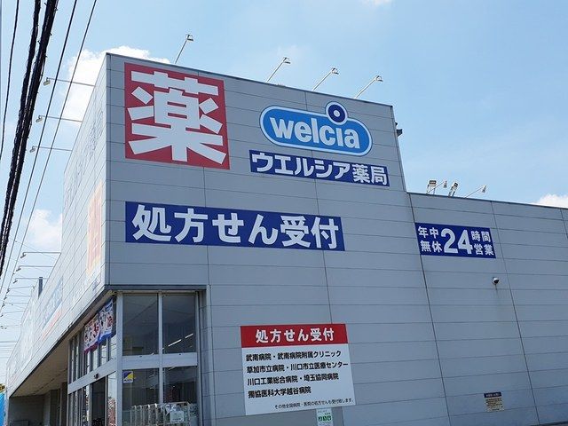 ドラックストア　ウエルシア川口峯店（ドラッグストア）まで350m